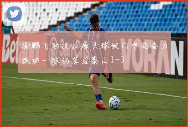 谢鹏飞助攻拉唐头球破门申花奋力扳回一球仍落后泰山1-3